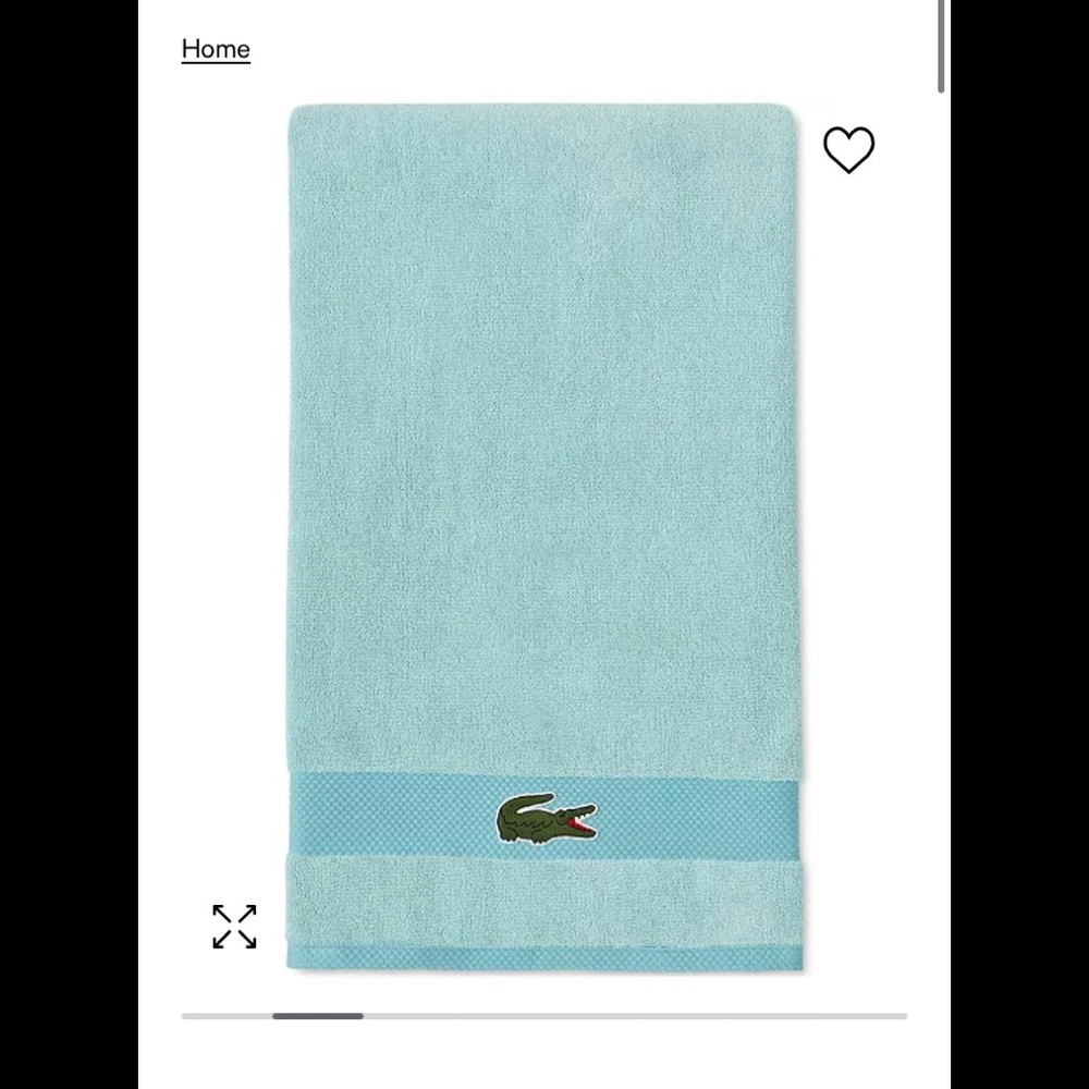 NWT Lacoste beach glass towel